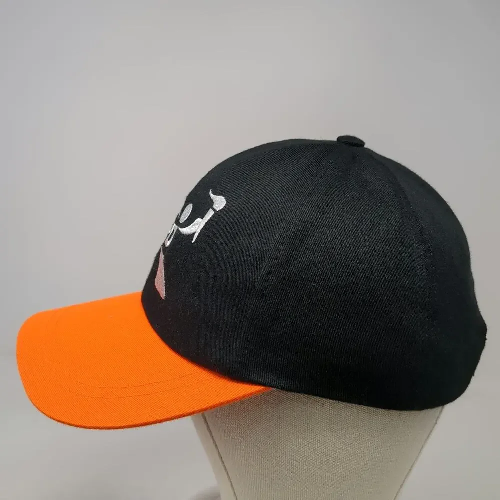 Black Orange IPD Torch Logo Baseball Cap One Size Strapback Hat Embroidered